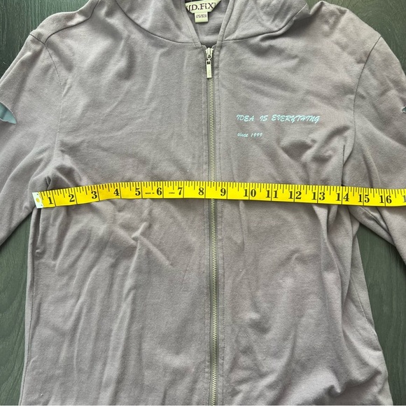 ID.Fix - Idea is Everything Purple/Blue Zip Up Hoodie - Picture 6 of 6